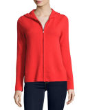 Zip-Front Drawstring Hoodie