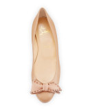 Ballalarina Spiked Bow Flat, Beige