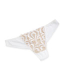 Look Emroidered Tanga Thong