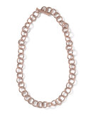 Rose Glamazon Round Link Necklace, 17"L