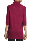 Short-Sleeve Cowl-Neck Tunic 