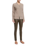 Moto Leather Leggings, Peat