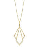 Geometric Diamond Pendant Necklace