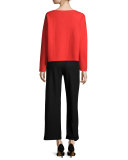 Fisher Project Long-Sleeve Wool Boxy Top