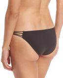 Amber Beaded Strappy Swim Bottom, Brown