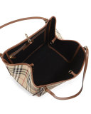 Canterbury Horseferry Check Tote Bag, Honey/Tan
