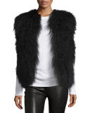 Curly Lamb Shearling Fur Vest