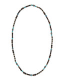 Wooden Bead & Turquoise Necklace