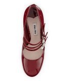 Patent Mary Jane 105mm Pump, Porpora
