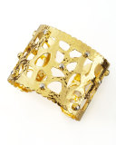 18k Gold Cutout Cuff Bracelet