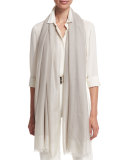 Luna Soffio Evening Stole, Silver Cloud