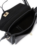Darren Mini Leather Messenger Bag, Black