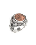 Men's Aeolus Sterling Silver & Copper Alexander the Great Ring
