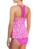 Sand Tropez Printed Tankini Swim Top