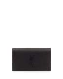 Monogram Grain Calfskin Clutch Bag, Fuchsia