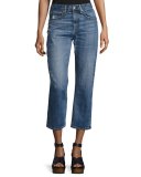 Marilyn High-Rise Cropped Straight-Leg Jeans, Wheeler