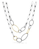 Mobile Link Necklace with Gold