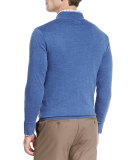Merino Quarter-Zip Sweater, Hawaiian Blue