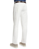 Five-Pocket Denim Jeans, Off White