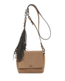Small Flap Fringe Crossbody Bag