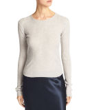 Cashmere Ribbed Cropped Sweater