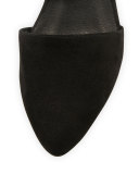 Fame Suede D'Orsay Pump, Black