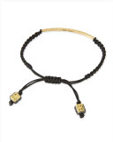 18k Black Diamond Bar Bracelet