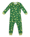 Neon Dinosaurs Pajama Shirt & Pants, Green, Size 3-24 Months