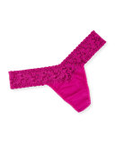 Low-Rise Organic Cotton Thong, Boysenberry