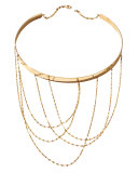 14K Gold Multi-Chain Choker Necklace