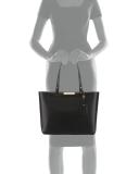 Le Foul City Medium Leather Shoulder Tote Bag