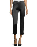 Belle Satin Stanton Pants, Black 