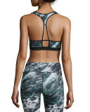 Printed Maverick Sports Bra, Marble