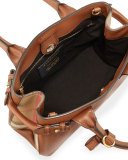 Banner House Check Derby Tote Bag, Tan