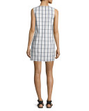 Adraya Lustrate Plaid Shift Dress