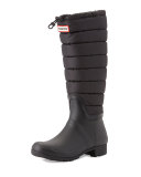 Original Quilted Rain Boot, Black