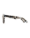 Julia Butterfly Sunglasses, Gray
