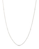 18k White Gold Diamonds By-the-Yard Necklace
