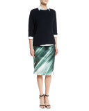 Printed Modern Slim Skirt
