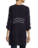 April Long Cutout Georgette Top