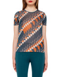 Jockey Crewneck Jacquard Tee, Seabiscuit/Fox