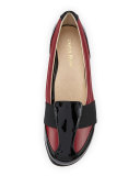 Taurus Leather Slip-On Sneaker, Red/Black