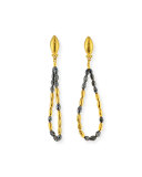 Dark Mist 24k Black Diamond Tipsy Earrings