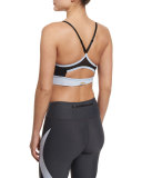 The Cut Solid Cami Sports Bra, Saltwater/Black