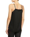 V-Neck Tuxedo Camisole, Black