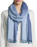 Silk-Cashmere Ombre Scarf