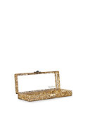 Flavia Confetti Acrylic Clutch Bag, Golden