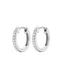 Kiki Classics 18k White Gold Diamond Hoop Earrings