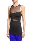 Ferro Tank W/Mesh Insets, Black