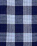 Buffalo-Check Slim-Fit Dress Shirt, Navy